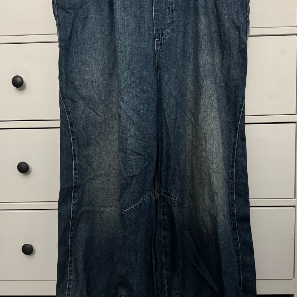 Free People Relaxed Blue Jeans